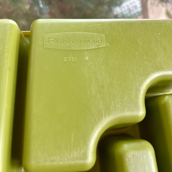 Vintage Green Plastic Silverware Tray Mid-Century Utensil Organizer - Picture 2 of 8